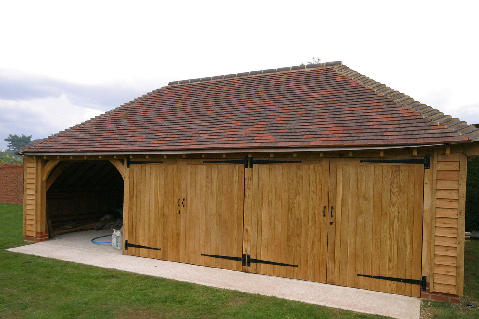 3-Bay Oak Garages