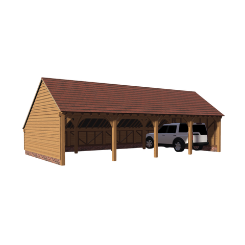 Emma Gabled 4 Bay Garage with 35 Deg Pitch Roof