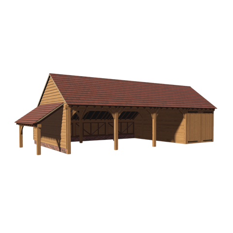 Emma Gabled 4 Bay Garage with 35 Deg Pitch Roof