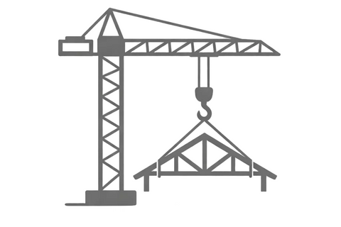 Delivery and assembly of trusses